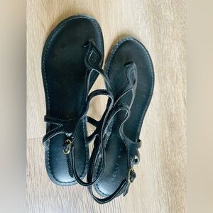 Kelly &Ketie Black Strappy Sandals